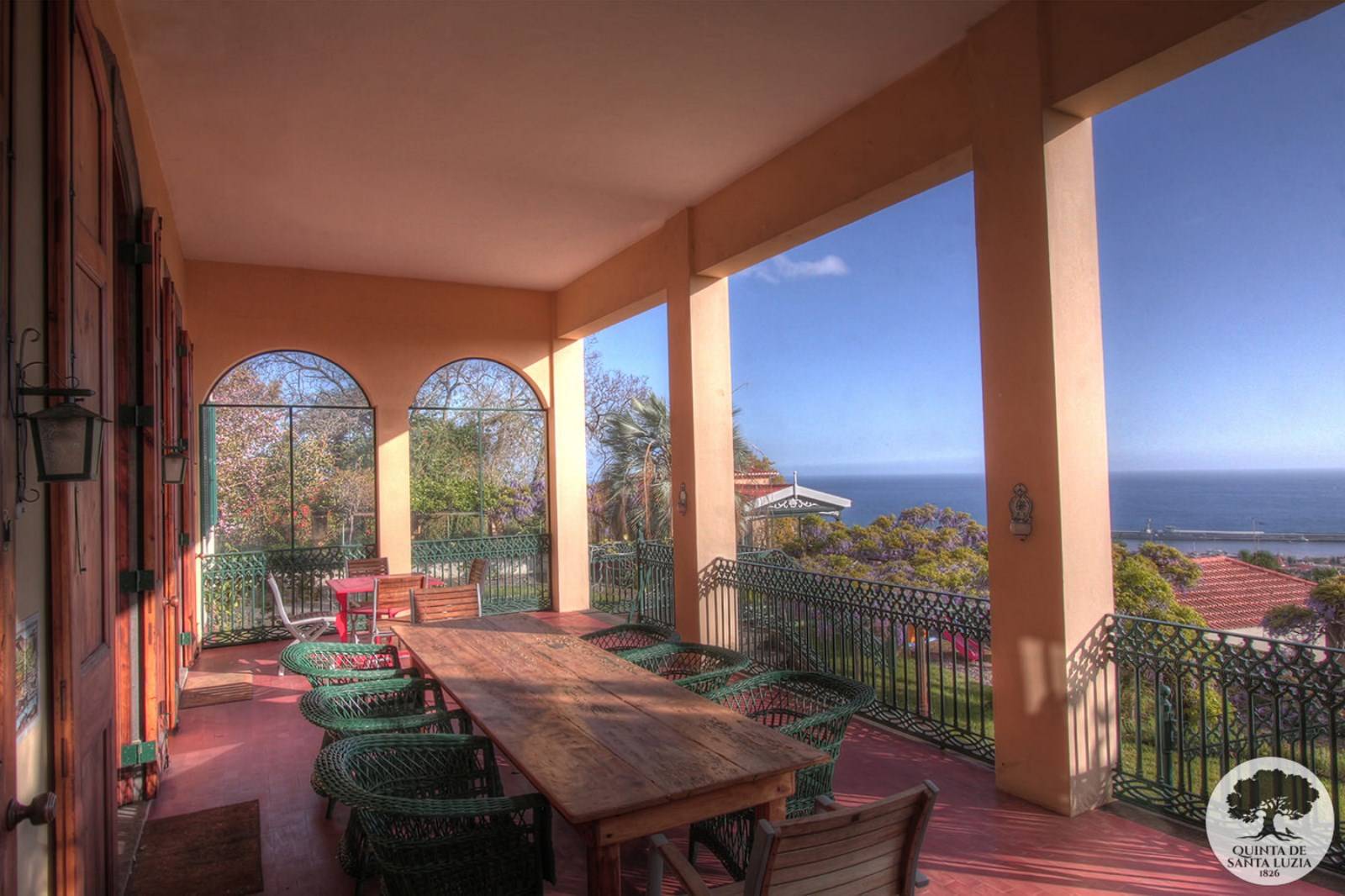 Vue de la terrasse de la Quinta Santa Luzia à Funchal, Madère