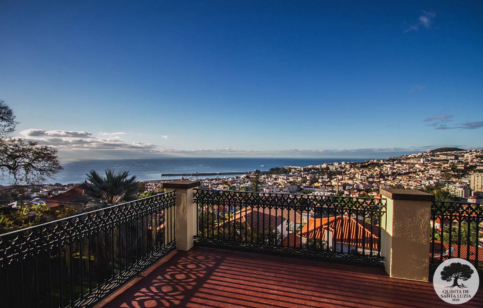Vue de la terrasse de la quinta de Santa Luzia à Funchal Madère