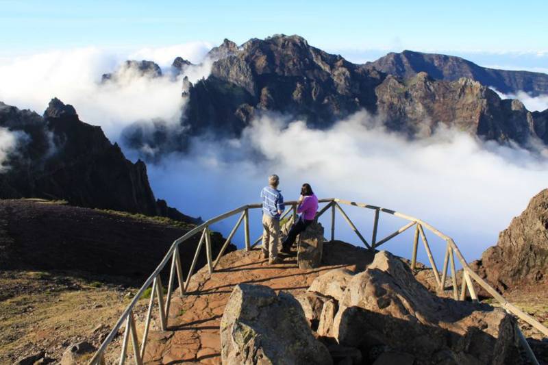 Vue du Pico do Arrieiro à Madère