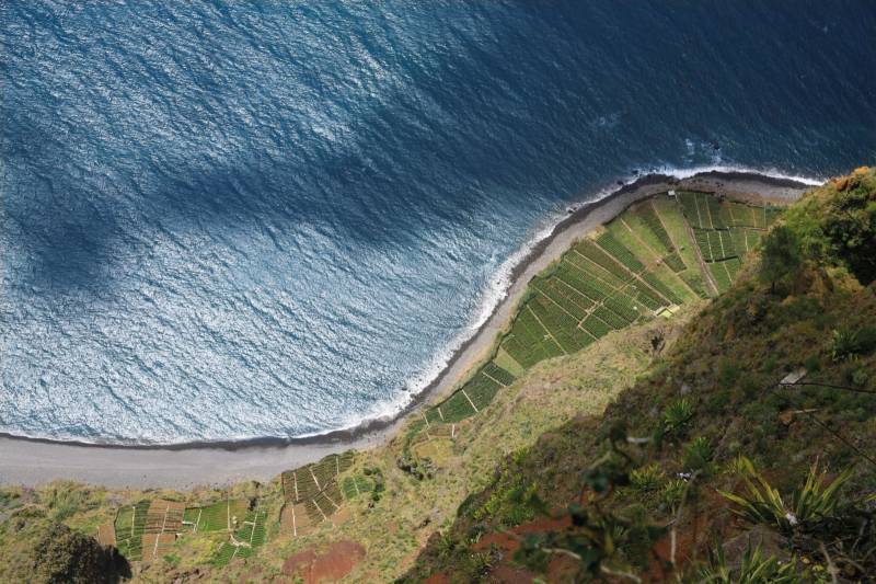 Cabo Girao côte de l'île de Madère au Portugal