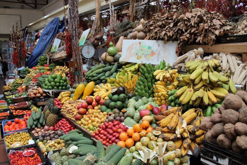 Marché à Funchal, Madère, Portugal